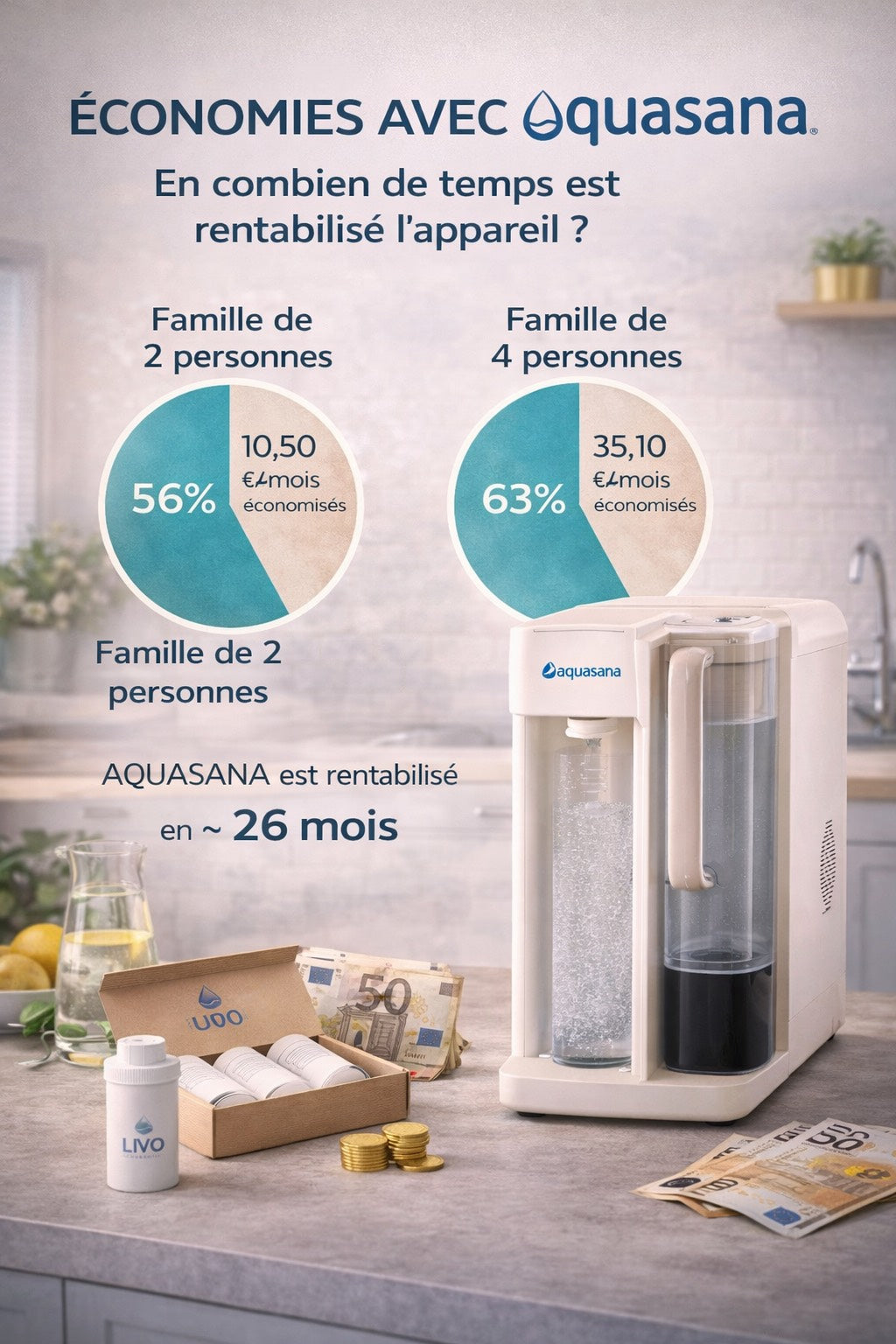 Abonnement Sérénité LIVO – Gardez une eau toujours parfaite, sans effort